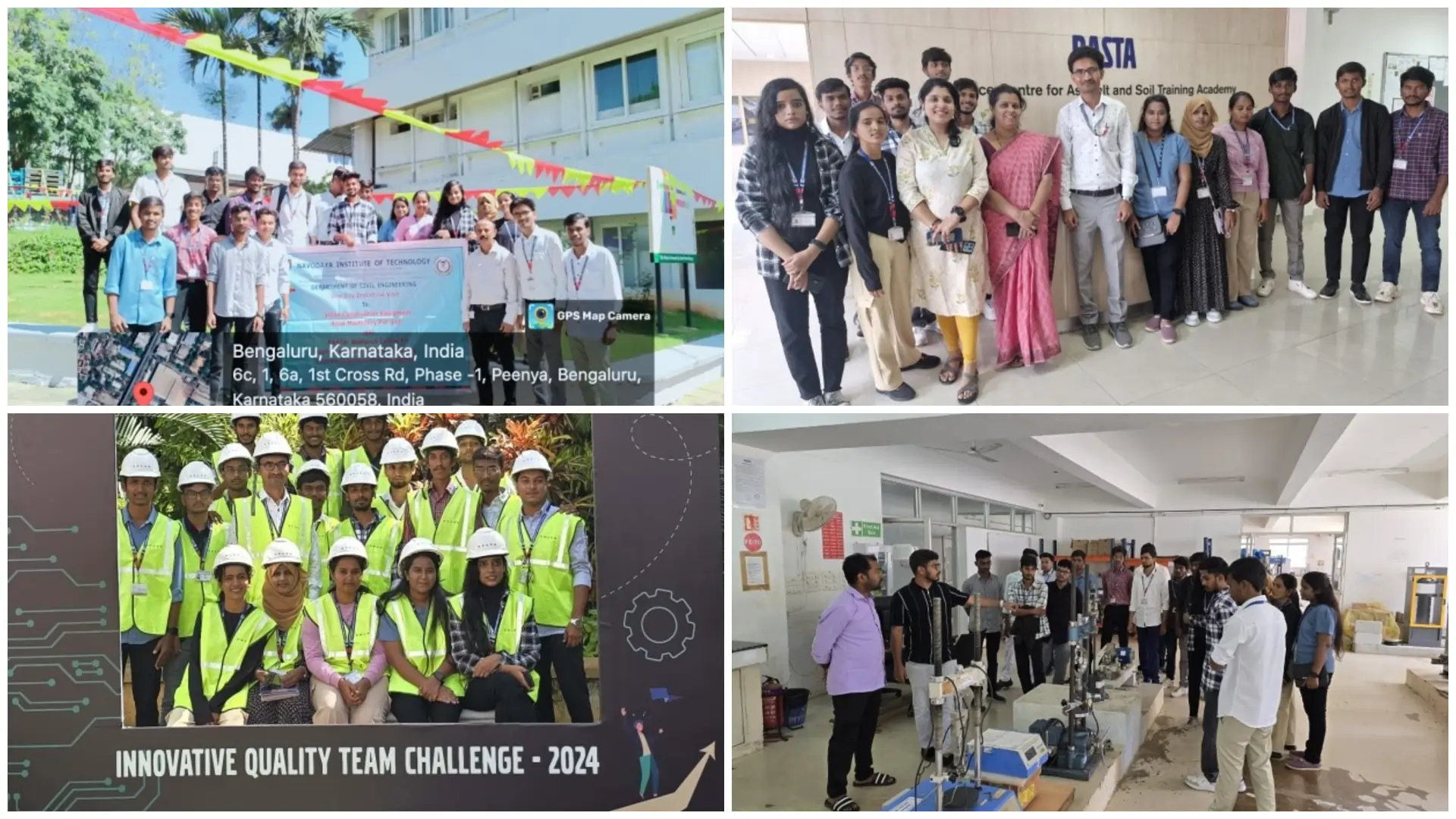 One Day Industrial Visit  To Volvo Construction Equipment Road Machinery Pvt. Ltd and RASTA- Resource Centre for Asphalt and Soil Training Academy, Peenya Industrial Area, Bengaluru